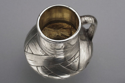 Russian Silver Trompe L'Oeil Kvass Jug